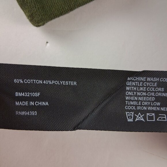 Bleecker & Broad Long Sleeve Polo Shirt Men's Size Large Military Green - Picture 5 of 6